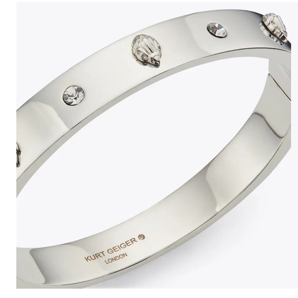 LAST CHANCE KURT GEIGER LONDON Eagle Crystal Stud Bangle Bracelet - Picture 2 of 5
